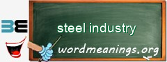 WordMeaning blackboard for steel industry